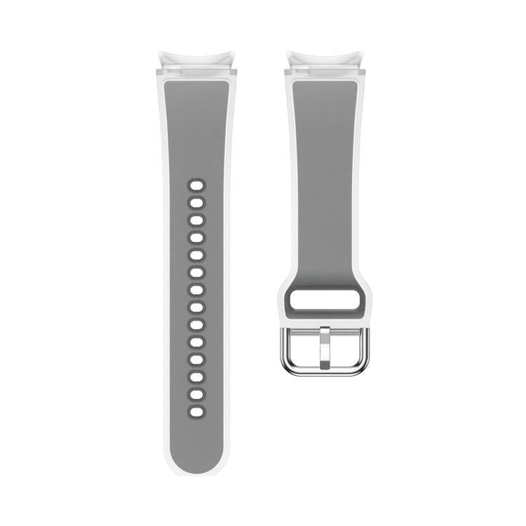 For Samsung Galaxy Watch 7 / 6 / 5 / 4 Kalebol Glacier Transparent Silicone Watch Band(Light Grey) by Kalebol