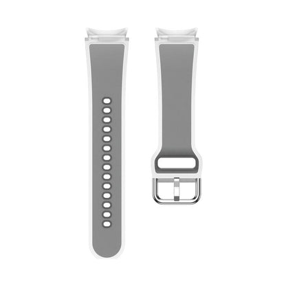 For Samsung Galaxy Watch 7 / 6 / 5 / 4 Kalebol Glacier Transparent Silicone Watch Band(Light Grey) by Kalebol