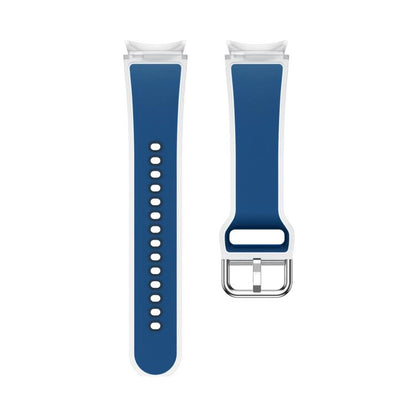 For Samsung Galaxy Watch 7 / 6 / 5 / 4 Kalebol Glacier Transparent Silicone Watch Band(Cyan-blue) by Kalebol