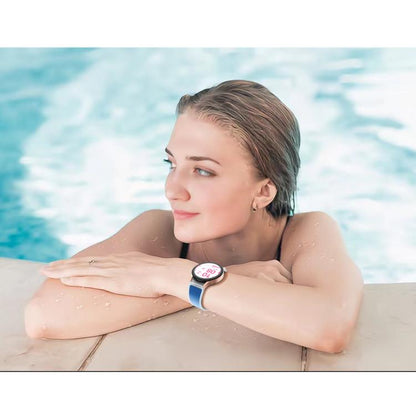 For Samsung Galaxy Watch 7 / 6 / 5 / 4 Kalebol Glacier Transparent Silicone Watch Band(Cyan-blue) by Kalebol