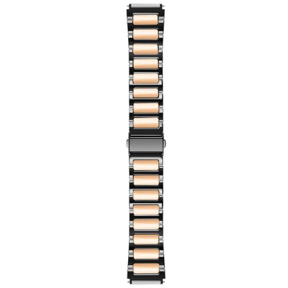 Kalebol 22mm Tooling Metal Zinc Alloy Watch Band(Black Rose Gold) by Kalebol