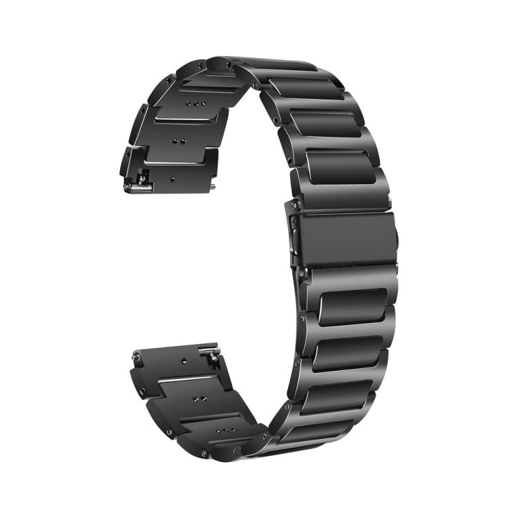 Kalebol 22mm Tooling Metal Zinc Alloy Watch Band(Black) by Kalebol