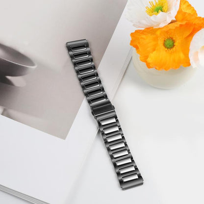 Kalebol 22mm Tooling Metal Zinc Alloy Watch Band(Black) by Kalebol