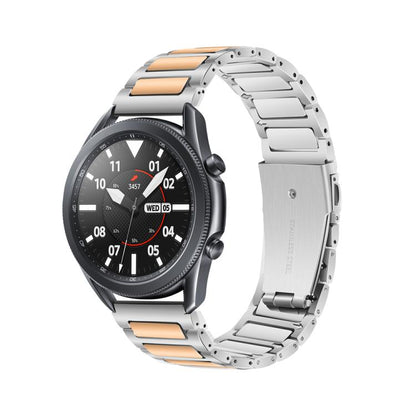 Kalebol 22mm Tooling Metal Zinc Alloy Watch Band(Silver Rose Gold) by Kalebol