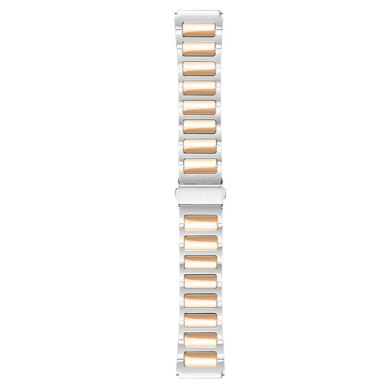 Kalebol 22mm Tooling Metal Zinc Alloy Watch Band(Silver Rose Gold) by Kalebol