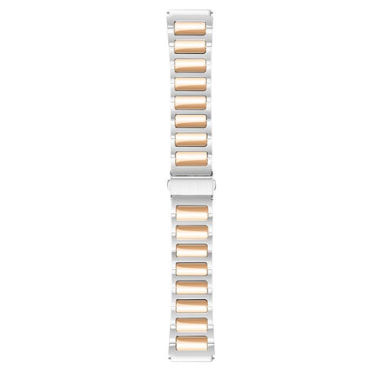 Kalebol 22mm Tooling Metal Zinc Alloy Watch Band(Silver Rose Gold) by Kalebol