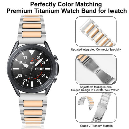 Kalebol 22mm Tooling Metal Zinc Alloy Watch Band(Silver Rose Gold) by Kalebol