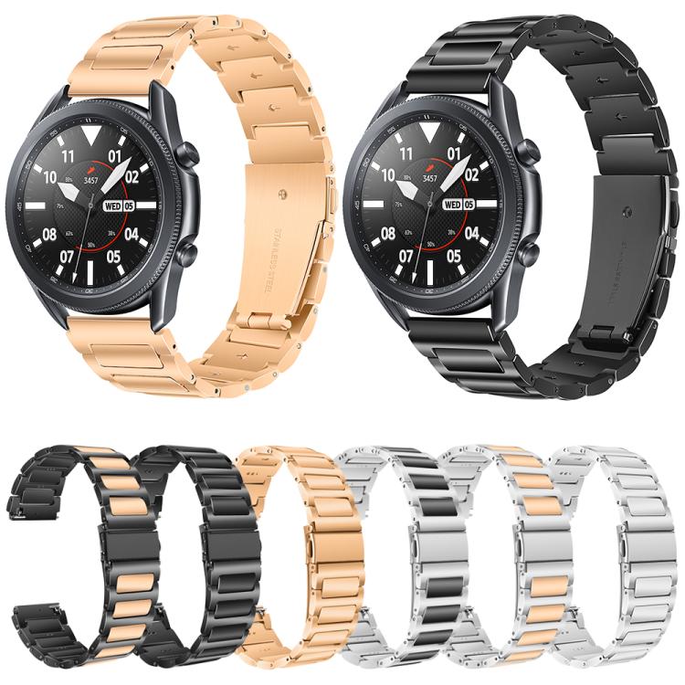 Kalebol 22mm Tooling Metal Zinc Alloy Watch Band(Silver Rose Gold) by Kalebol