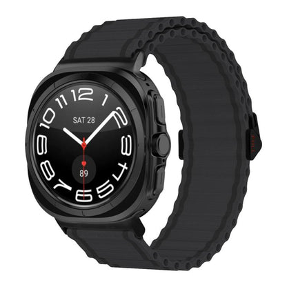 For Samsung Galaxy Watch Ultra 47mm / Ultra 2025 Kalebol Ocean Loop Nylon Braided Watch Band(Dark Grey) by Kalebol