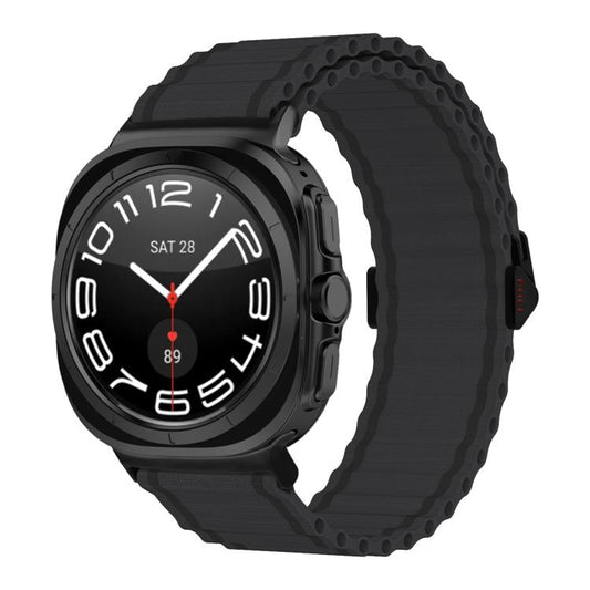 For Samsung Galaxy Watch Ultra 47mm / Ultra 2025 Kalebol Ocean Loop Nylon Braided Watch Band(Dark Grey) by Kalebol