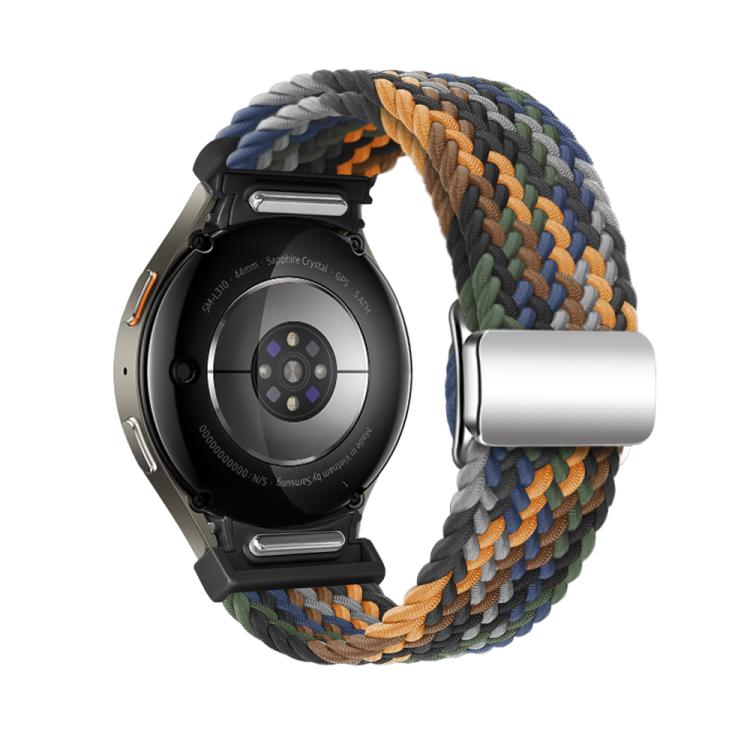 For Samsung Galaxy Watch 5 Pro / 6 / 7 Kalebol Button Braided Loop Magnetic Buckle Watch Band(Camouflage) by Kalebol