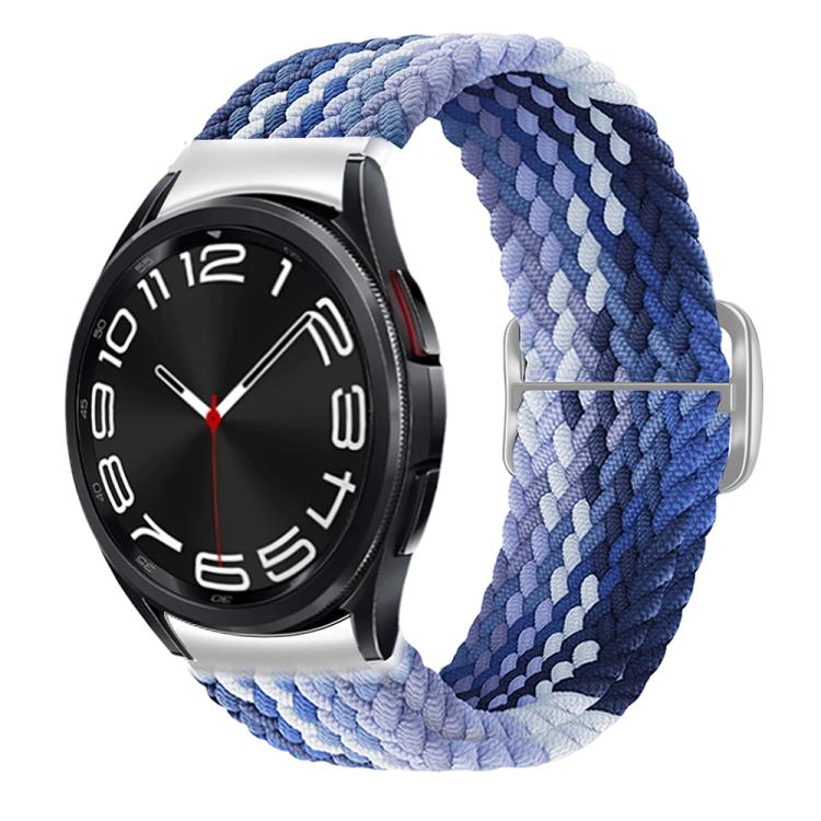 For Samsung Galaxy Watch 7 / 6 / 5 / 4 Kalebol Eight Buckle Nylon Braided Watch Band(Blueberry) by Kalebol