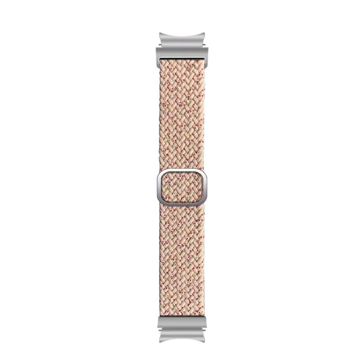 For Samsung Galaxy Watch 7 / 6 / 5 / 4 Kalebol Eight Buckle Nylon Braided Watch Band(Starlight Pink) by Kalebol