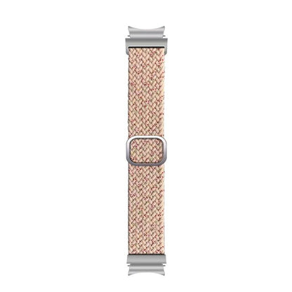 For Samsung Galaxy Watch 7 / 6 / 5 / 4 Kalebol Eight Buckle Nylon Braided Watch Band(Starlight Pink) by Kalebol