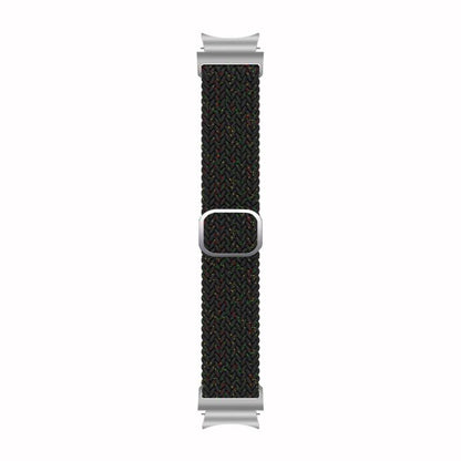 For Samsung Galaxy Watch 7 / 6 / 5 / 4 Kalebol Eight Buckle Nylon Braided Watch Band(Starlight Black) by Kalebol