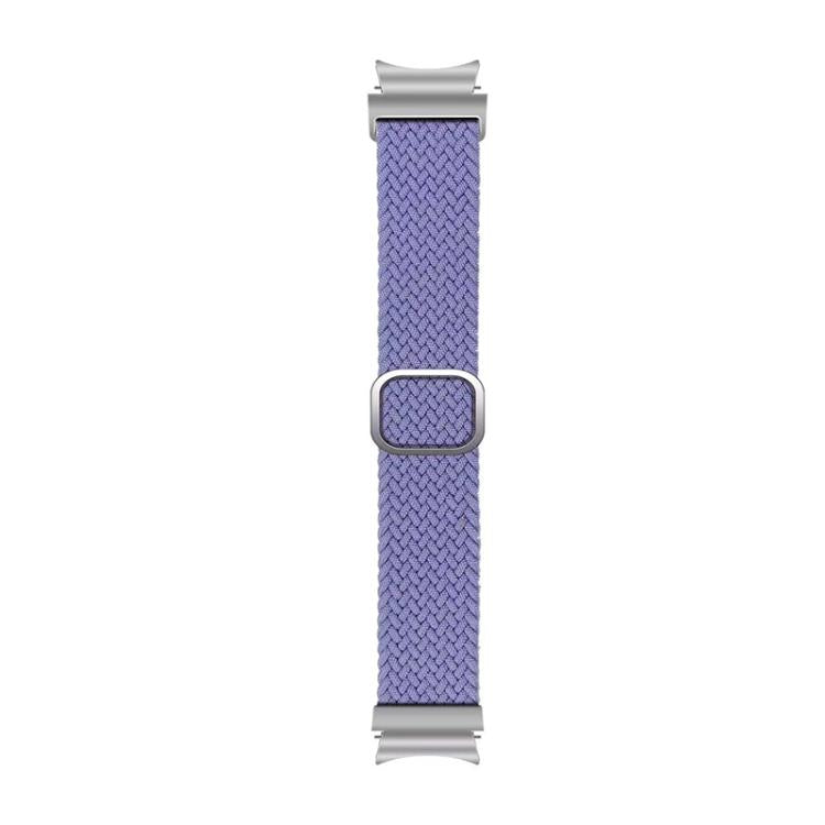 For Samsung Galaxy Watch 7 / 6 / 5 / 4 Kalebol Eight Buckle Nylon Braided Watch Band(England Purple) by Kalebol