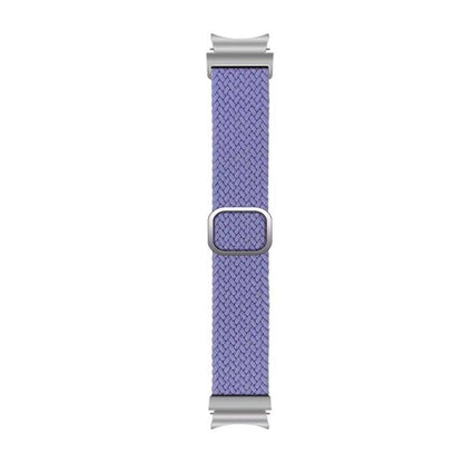 For Samsung Galaxy Watch 7 / 6 / 5 / 4 Kalebol Eight Buckle Nylon Braided Watch Band(England Purple) by Kalebol