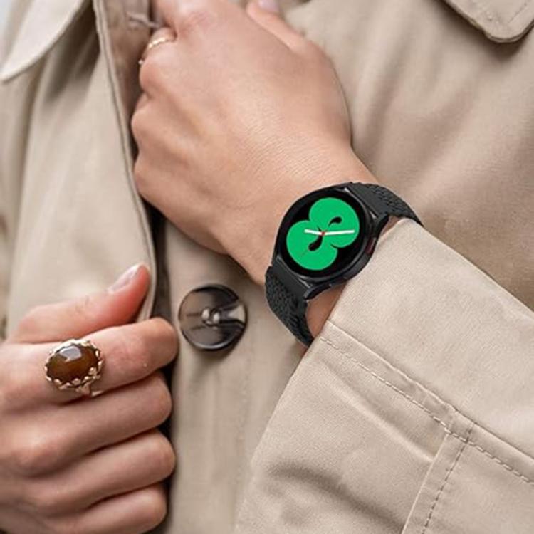 For Samsung Galaxy Watch 7 / 6 / 5 / 4 Kalebol Eight Buckle Nylon Braided Watch Band(Starlight Pink) by Kalebol