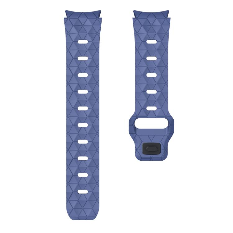 For Samsung Galaxy Watch 4 / 5 / 6 Kalebol Football Pattern Reverse Buckle Silicone Strap(Midnight Blue) by Kalebol