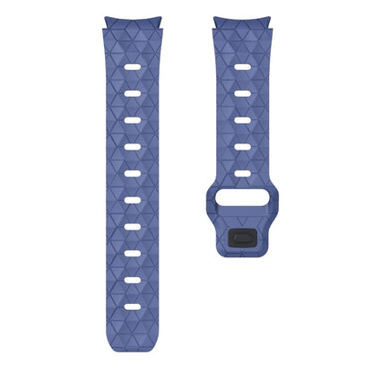 For Samsung Galaxy Watch 4 / 5 / 6 Kalebol Football Pattern Reverse Buckle Silicone Strap(Midnight Blue) by Kalebol