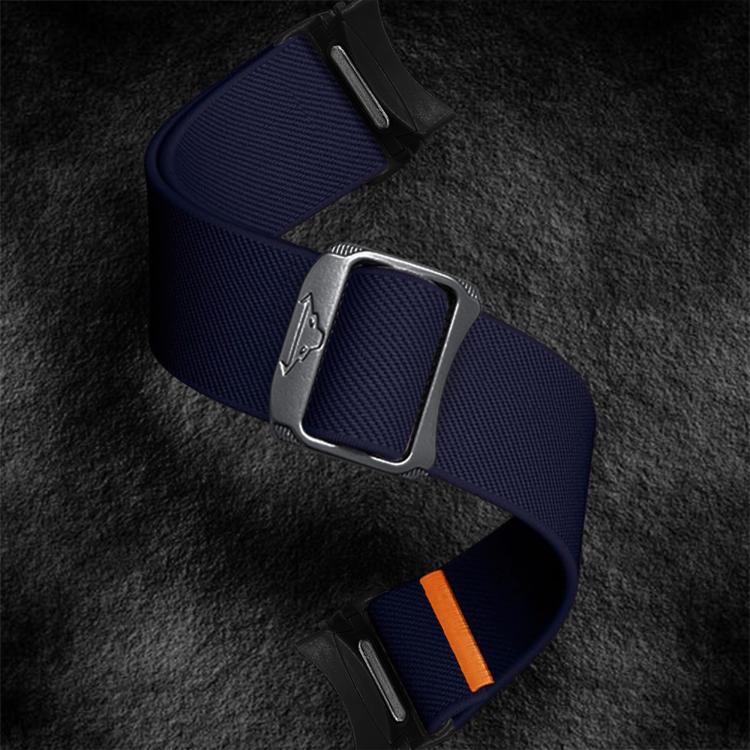 For Samsung Galaxy Watch 5 Pro / 6 / 7 Kalebol Button Elastic Nylon Watch Band(Midnight Blue) by Kalebol