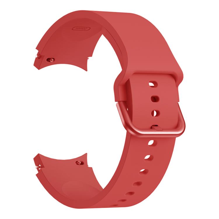 For Samsung Galaxy Watch 7 / 6 / 5 / 4 Kalebol Metal Pin Buckle Silicone Watch Band(Red) by Kalebol