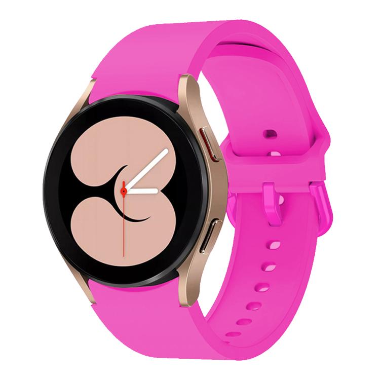 For Samsung Galaxy Watch 7 / 6 / 5 / 4 Kalebol Metal Pin Buckle Silicone Watch Band(Fruit Red) by Kalebol