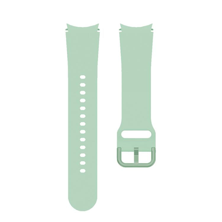 For Samsung Galaxy Watch 7 / 6 / 5 / 4 Kalebol Metal Pin Buckle Silicone Watch Band(Matcha Green) by Kalebol