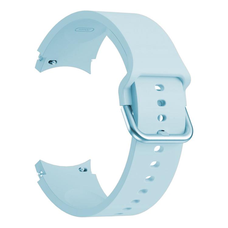 For Samsung Galaxy Watch 7 / 6 / 5 / 4 Kalebol Metal Pin Buckle Silicone Watch Band(Light Blue) by Kalebol