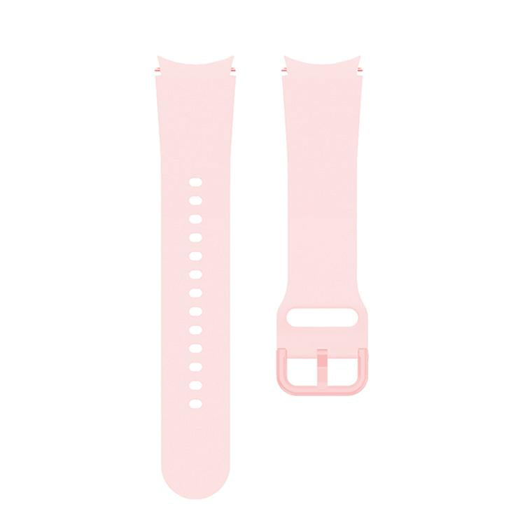 For Samsung Galaxy Watch 7 / 6 / 5 / 4 Kalebol Metal Pin Buckle Silicone Watch Band(Light Pink) by Kalebol