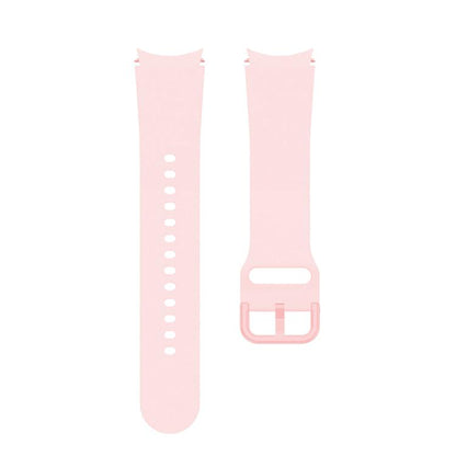 For Samsung Galaxy Watch 7 / 6 / 5 / 4 Kalebol Metal Pin Buckle Silicone Watch Band(Light Pink) by Kalebol