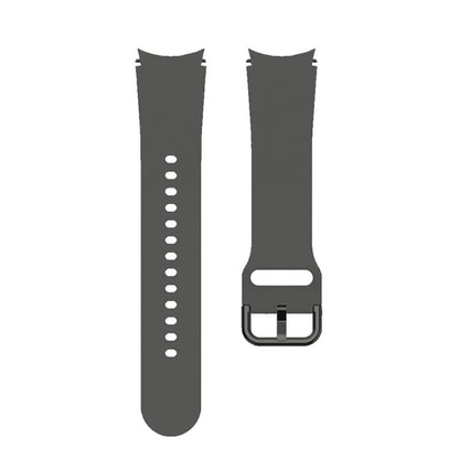 For Samsung Galaxy Watch 7 / 6 / 5 / 4 Kalebol Metal Pin Buckle Silicone Watch Band(Space Grey) by Kalebol