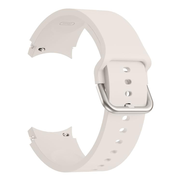 For Samsung Galaxy Watch 7 / 6 / 5 / 4 Kalebol Metal Pin Buckle Silicone Watch Band(Starlight) by Kalebol