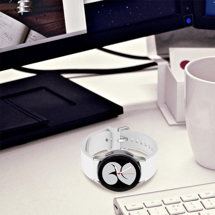 For Samsung Galaxy Watch 7 / 6 / 5 / 4 Kalebol Metal Pin Buckle Silicone Watch Band(Space Grey) by Kalebol