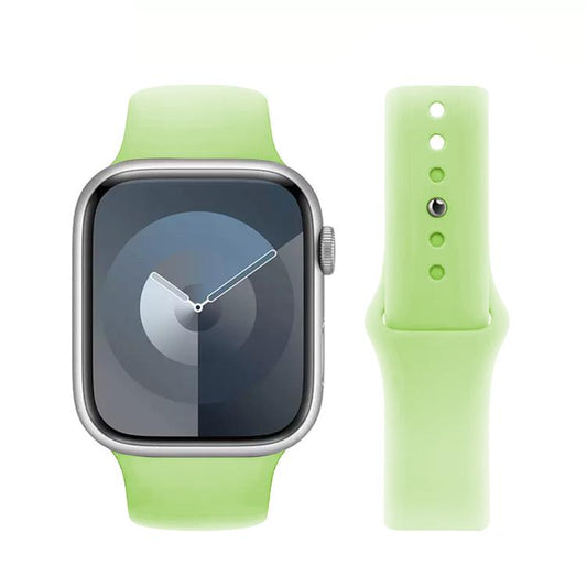 For Apple Watch 46mm / 49mm / 45mm / 44mm Kalebol Reverse Buckle Silicone Watch Band(Green) by Kalebol
