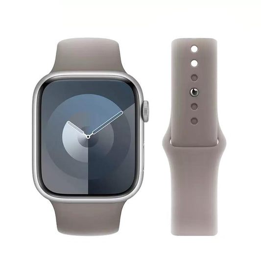 For Apple Watch 46mm / 49mm / 45mm / 44mm Kalebol Reverse Buckle Silicone Watch Band(Dark Grey) by Kalebol