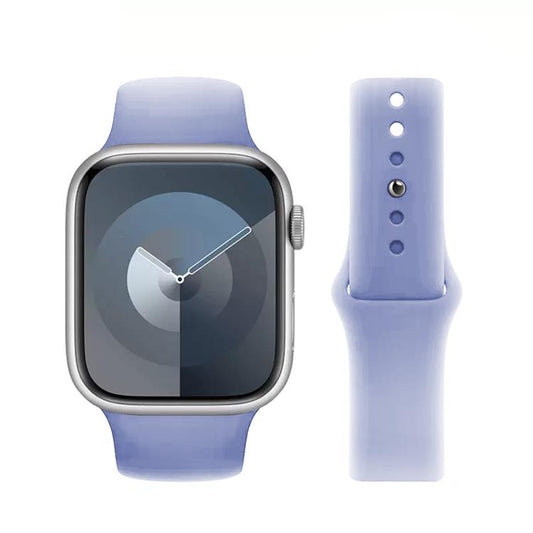 For Apple Watch 46mm / 49mm / 45mm / 44mm Kalebol Reverse Buckle Silicone Watch Band(Lavender) by Kalebol