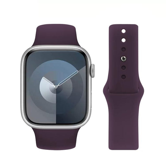 For Apple Watch 46mm / 49mm / 45mm / 44mm Kalebol Reverse Buckle Silicone Watch Band(Violet) by Kalebol