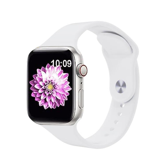 For Apple Watch 42mm / 41mm / 40mm / 38mm Kalebol Reverse Buckle Silicone Watch Band(White) by Kalebol