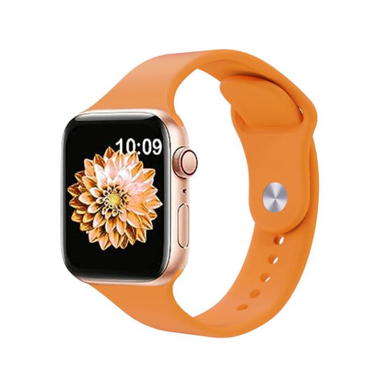 For Apple Watch 42mm / 41mm / 40mm / 38mm Kalebol Reverse Buckle Silicone Watch Band(Orange) by Kalebol