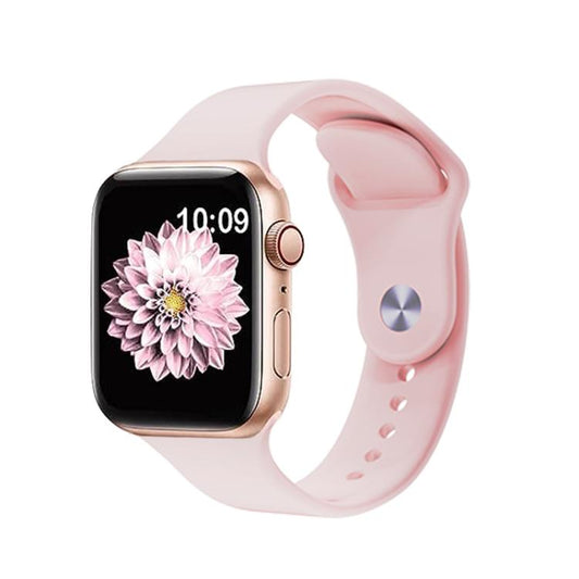 For Apple Watch 42mm / 41mm / 40mm / 38mm Kalebol Reverse Buckle Silicone Watch Band(Pink) by Kalebol