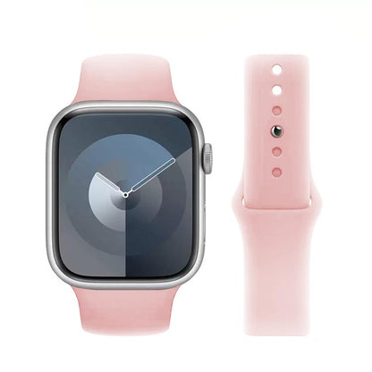 For Apple Watch 42mm / 41mm / 40mm / 38mm Kalebol Reverse Buckle Silicone Watch Band(Pink) by Kalebol