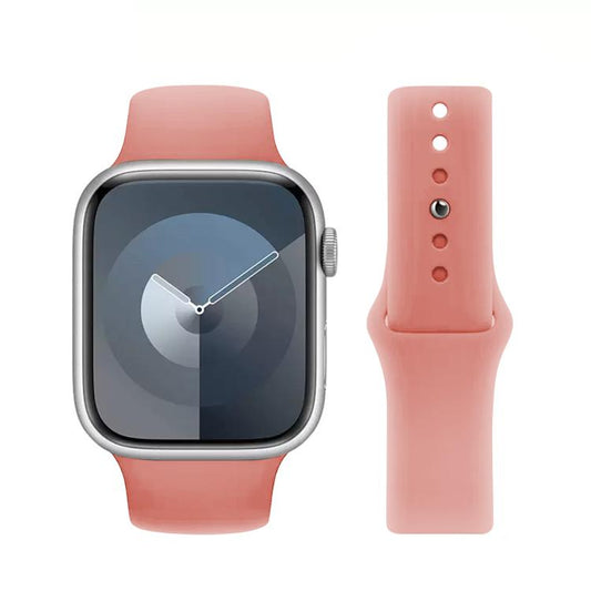 For Apple Watch 42mm / 41mm / 40mm / 38mm Kalebol Reverse Buckle Silicone Watch Band(Watermelon Red) by Kalebol
