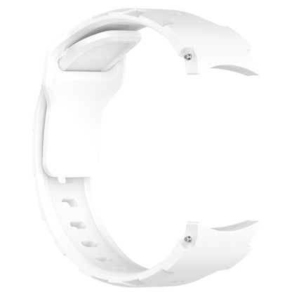 For Samsung Galaxy Watch 5 Pro / 6 / 7 Kalebol Armor Silicone Watch Band(White) by Kalebol