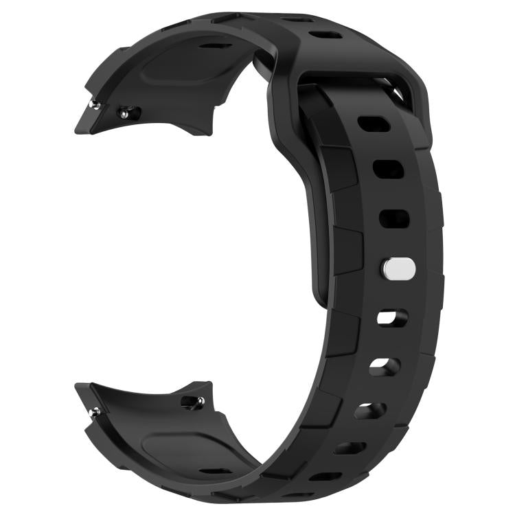 For Samsung Galaxy Watch 5 Pro / 6 / 7 Kalebol Armor Silicone Watch Band(Black) by Kalebol