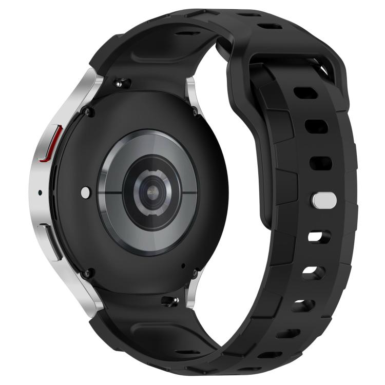 For Samsung Galaxy Watch 5 Pro / 6 / 7 Kalebol Armor Silicone Watch Band(Black) by Kalebol