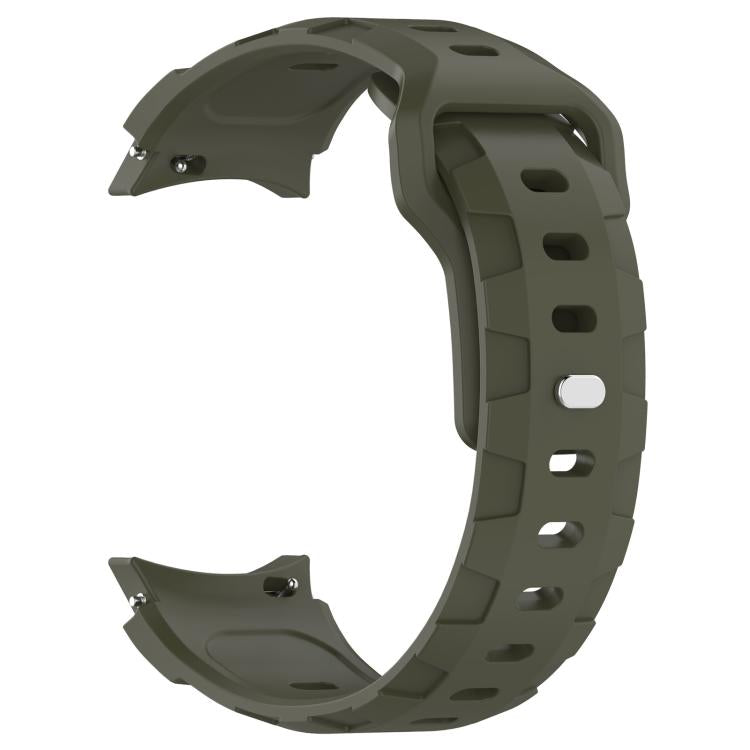 For Samsung Galaxy Watch 5 Pro / 6 / 7 Kalebol Armor Silicone Watch Band(Army Green) by Kalebol