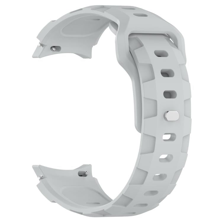 For Samsung Galaxy Watch 5 Pro / 6 / 7 Kalebol Armor Silicone Watch Band(Light Grey) by Kalebol