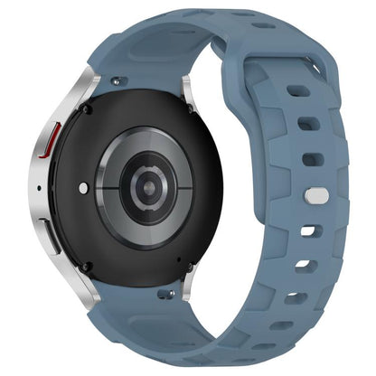 For Samsung Galaxy Watch 5 Pro / 6 / 7 Kalebol Armor Silicone Watch Band(Cyan-blue) by Kalebol