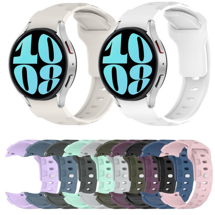 For Samsung Galaxy Watch 5 Pro / 6 / 7 Kalebol Armor Silicone Watch Band(Light Grey) by Kalebol